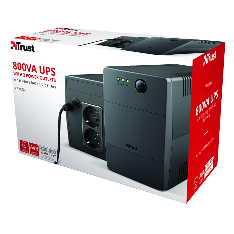 UPS TRUST 480 Watts 800 VA Wave form type Simulated sinewave Desktop/pedestal 23503 - Image 5