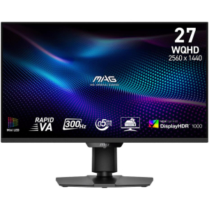 LCD Monitor MSI MAG 274QPF X30MV 27" Gaming/Frameless Matte Panel VA 2560x1440 16:9 300Hz 0.5 ms Colour Black MAG274QPFX30MV