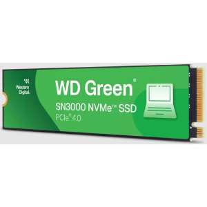SSD WESTERN DIGITAL Green 1TB M.2 PCIe Gen4 NVMe Write speed 4200 MBytes/sec Read speed 5000 MBytes/sec 2.3mm TBW 150 TB WDS100T4G0E