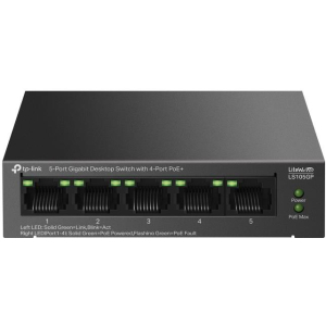 Switch TP-LINK LS105GP Desktop/pedestal 5x10Base-T / 100Base-TX / 1000Base-T PoE+ ports 4 LS105GP