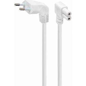 CABLE POWER EU 2.5M ANGLED/PC-184L-VDE-2.5M-W GEMBIRD
