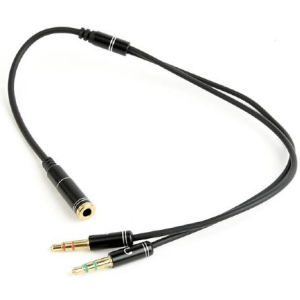 CABLE AUDIO 3.5MM SOCKET TO/2X3.5MM PLUG CCA-418M GEMBIRD
