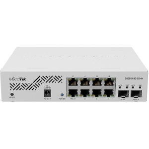 Switch MIKROTIK CSS610-8G-2S+IN Desktop/pedestal 8x10Base-T / 100Base-TX / 1000Base-T 2xSFP+ CSS610-8G-2S+IN