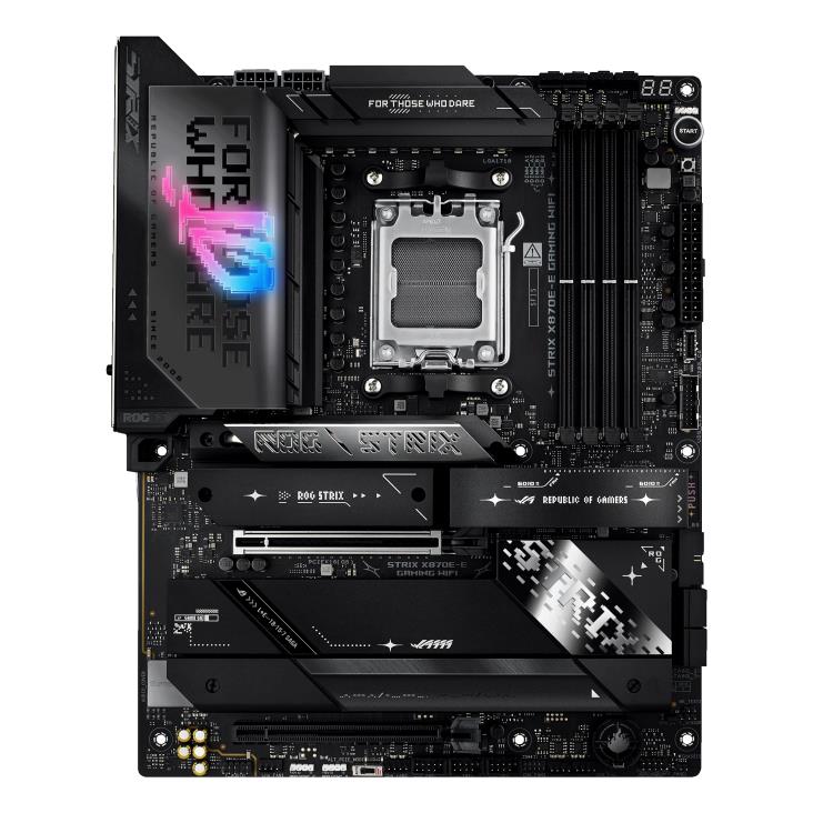 Mainboard ASUS AMD X870E SAM5 ATX Memory DDR5 Memory slots 4 1xPCI-Express 4.0 16x 1xPCI-Express 5.0 16x 5xM.2 1xHDMI 9xUSB 3.2 2xUSB-C 2xUSB4 1xOptical S/PDIF STRIXX870E-EGAMINGWIFI - Image 2