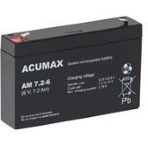 BATTERY 6V 7.2AH/AM7.2-6 ACUMAX EMU