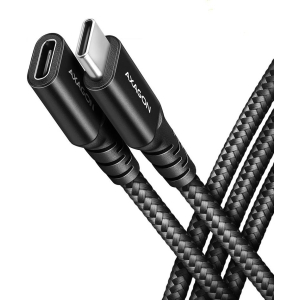 CABLE USB-C EXTENSION 0.5M/BLACK BUCM32-CF05AB AXAGON