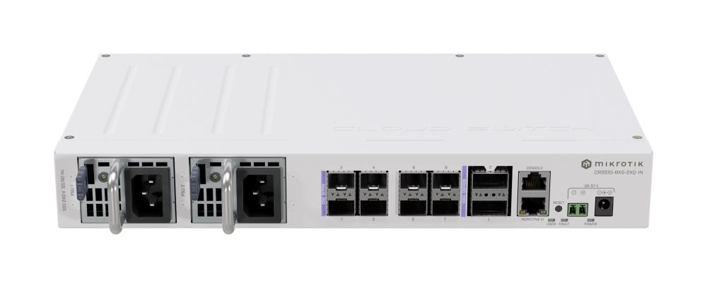 Switch MIKROTIK 10xSFP28 1xConsole CRS510-8XS-2XQ-IN