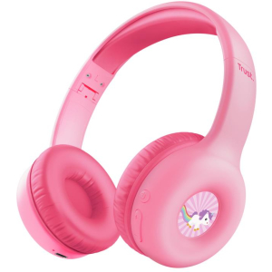 HEADPHONES WRL NOUNA KIDS/PINK 25274 TRUST