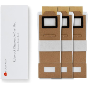 Vacuum Cleaner Accessory ROBOROCK Disposable Dust Bag 3pcs White For S7 White/S7 MaxV White/ S7 Black/ MaxV Black/S7 White+/S7 Black+ 8.02.0101