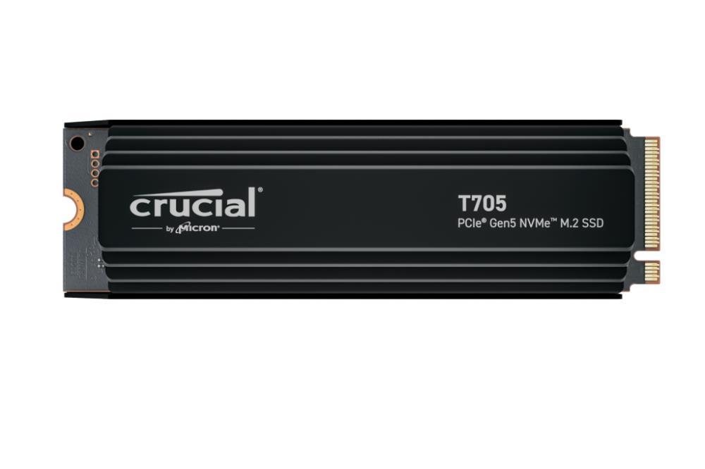 SSD CRUCIAL T705 2TB M.2 PCIe Gen5 NVMe Write speed 12700 MBytes/sec Read speed 14500 MBytes/sec TBW 1200 TB CT2000T705SSD5