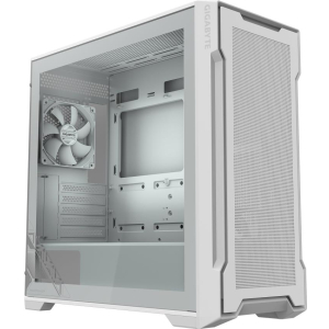 Case GIGABYTE GB-C102GI MidiTower Case product features Transparent panel Not included MicroATX MiniITX Colour White GB-C102GI
