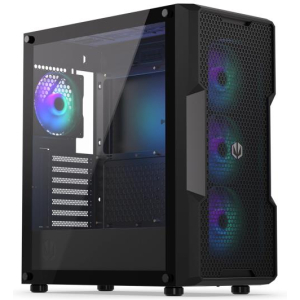 Case ENDORFY Regnum 400 ARGB MidiTower Case product features Transparent panel Not included ATX MicroATX MiniITX Colour Black EY2A009