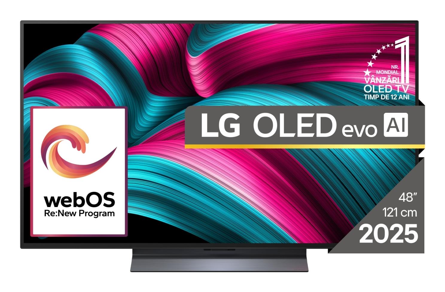 TV Set LG 48" OLED/4K/Smart 3840x2160 Wireless LAN Bluetooth webOS Black OLED48C51LA - Image 5
