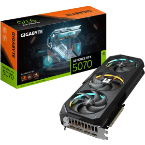 Graphics Card GIGABYTE NVIDIA GeForce RTX 5070 12 GB GDDR7 192 bit PCIE 5.0 16x GPU 2625 MHz Triple slot Fansink 1xHDMI 3xDisplayPort GV-N5070GAMINGOC-12GD