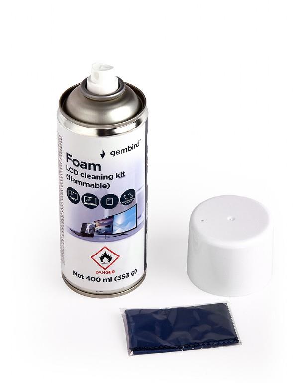 CLEANING KIT LCD FOAM 400ML/CK-LCD-08 GEMBIRD - Image 2