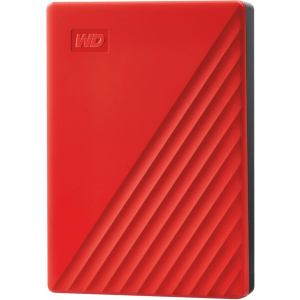External HDD WESTERN DIGITAL My Passport 4TB USB 2.0 USB 3.0 USB 3.2 Colour Red WDBPKJ0040BRD-WESN