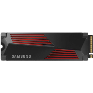 SSD SAMSUNG 990 PRO with Heatsink 2TB M.2 PCIE NVMe MLC Write speed 6900 MBytes/sec Read speed 7450 MBytes/sec 2.3mm TBW 1200 TB MTBF 1500000 hours MZ-V9P2T0CW