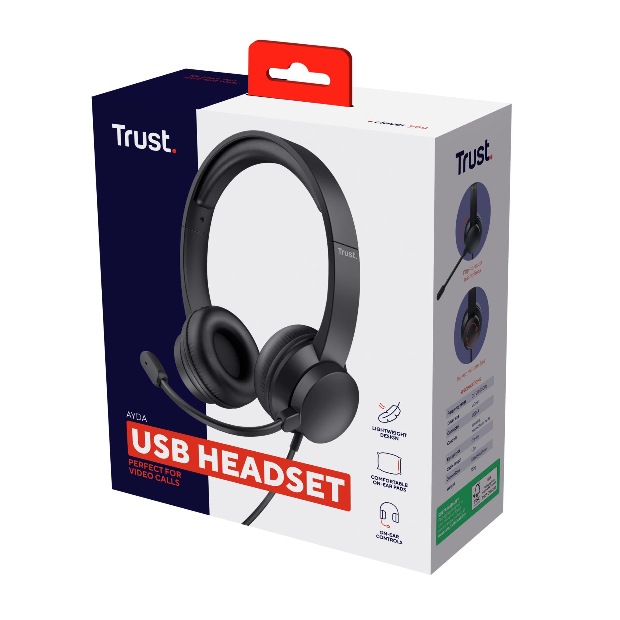 HEADSET AYDA USB PC/25088 TRUST - Image 6