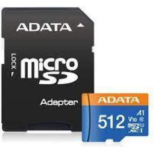 MEMORY MICRO SDXC 512GB W/AD./AUSDX512GUICL10A1-RA1 ADATA