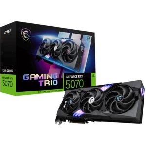 Graphics Card MSI NVIDIA GeForce RTX 5070 12 GB GDDR7 192 bit PCIE 5.0 16x Triple slot Fansink 1xHDMI 3xDisplayPort RTX507012GGAMTRIOOC