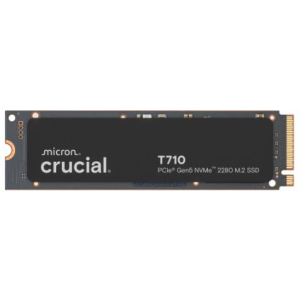 SSD CRUCIAL T710 4TB M.2 PCIe Gen5 NVMe Write speed 13800 MBytes/sec Read speed 14500 MBytes/sec TBW 2400 TB CT4000T710SSD8