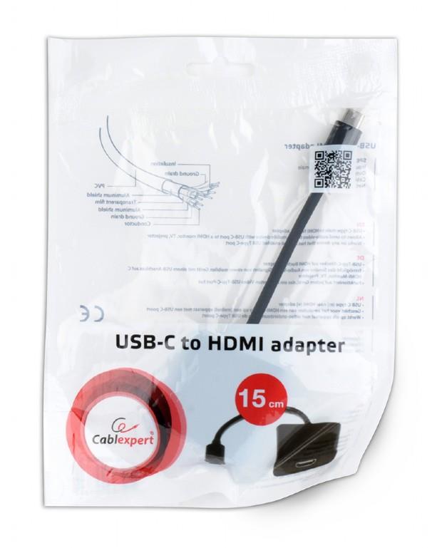 I/O ADAPTER USB-C TO HDMI/A-CM-HDMIF-01 GEMBIRD - Image 2