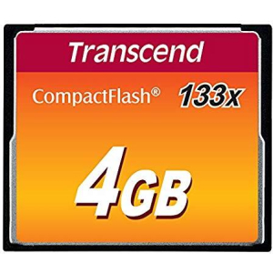 MEMORY COMPACT FLASH 4GB/SLC TS4GCF133 TRANSCEND