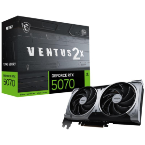 Graphics Card MSI NVIDIA GeForce RTX 5070 12 GB GDDR7 192 bit PCIE 5.0 16x Dual Slot Fansink 1xHDMI 3xDisplayPort RTX507012GVENTUS2XOC