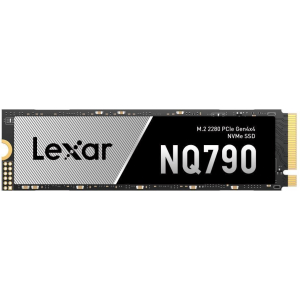 SSD LEXAR NQ790 1TB Heatsink M.2 PCIe Gen4 NVMe Write speed 6000 MBytes/sec Read speed 7000 MBytes/sec TBW 600 TB MTBF 150000 hours LNQ790X001T-RNNNG