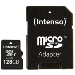 MEMORY MICRO SDXC 128GB UHS-I/W/ADAPTER 3423491 INTENSO