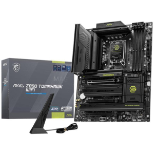 Mainboard MSI Intel Z890 LGA1851 ATX Memory DDR5 Memory slots 4 2xPCI-Express 4.0 4x	 1xPCI-Express 5.0 16x 4xM.2 1xHDMI 4xUSB 2.0 3xUSB 3.2 1xUSB-C 2xUSB-C w/Thunderbolt 1xOptical S/PDIF 1xRJ45 2xAudio port MAGZ890TOMAHAWKWIFI