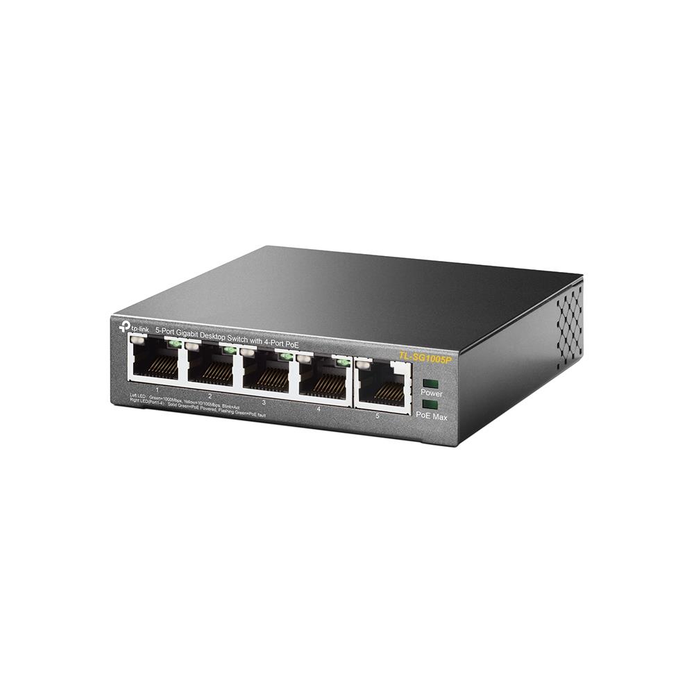 Switch TP-LINK Desktop/pedestal 5x10Base-T / 100Base-TX / 1000Base-T PoE ports 4 TL-SG1005P - Image 3