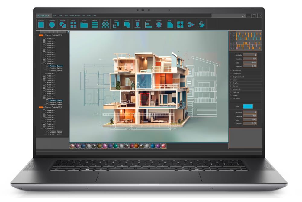 Notebook DELL Precision 5690 CPU Core Ultra u7-165H 1400 MHz 16" 1920x1200 RAM 32GB LPDDR5x 7467 MHz SSD 1TB NVIDIA RTX 1000 Ada 6GB ENG Card Reader SD Windows 11 Pro 2.03 kg N002P5690EMEA_VP - Image 2