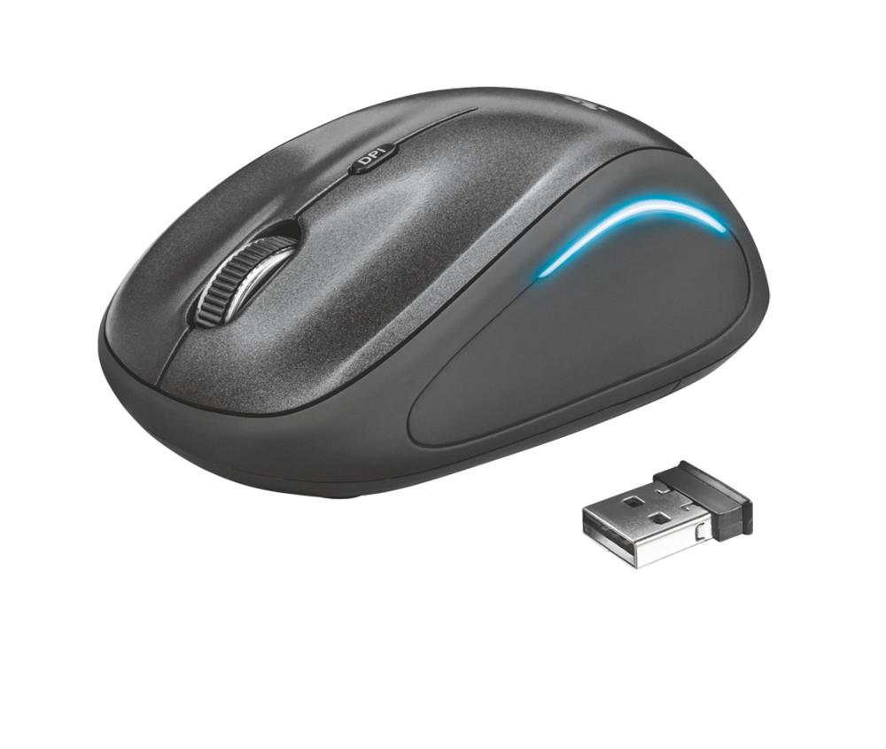 MOUSE USB OPTICAL WRL YVI FX/BLACK 22333 TRUST - Image 2