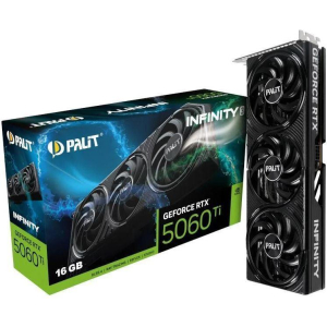 Graphics Card PALIT NVIDIA GeForce RTX 5060 Ti 16 GB GDDR7 128 bit PCIE 5.0 16x Memory 1750 MHz Triple slot Fansink 1xHDMI 3xDisplayPort NE7506T019T1-GB2061S
