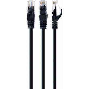 PATCH CABLE CAT6 UTP 1M/BLACK PP6U-1M/BK GEMBIRD