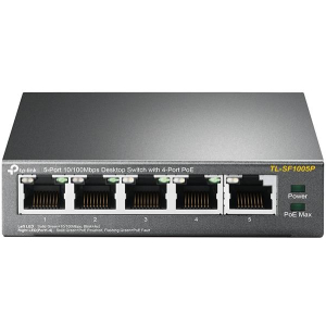 Switch TP-LINK Desktop/pedestal 5x10Base-T / 100Base-TX PoE ports 4 TL-SF1005P