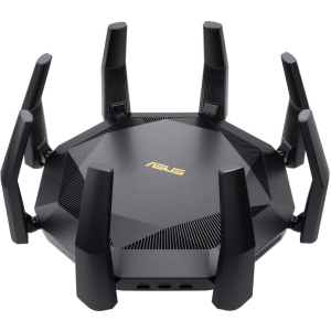 Wireless Router ASUS 6000 Mbps Mesh Wi-Fi 6 USB 3.1 9x10/100/1000M 1x10GbE 1xSPF+ Number of antennas 8 RT-AX89X