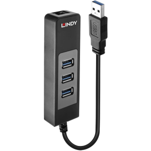 I/O HUB USB3 & LAN ADAPTER/43176 LINDY