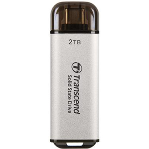 External SSD TRANSCEND ESD300 2TB USB-C Write speed 950 MBytes/sec Read speed 1500 MBytes/sec TS2TESD300S