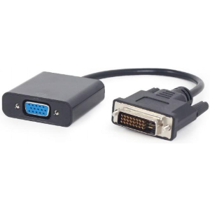 I/O ADAPTER DVI TO VGA/BLACK A-DVID-VGAF-01 GEMBIRD