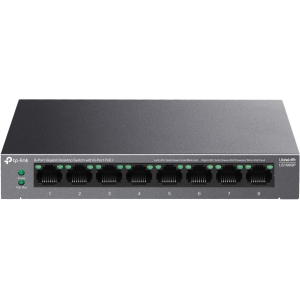 Switch TP-LINK LS108GP Desktop/pedestal 8x10Base-T / 100Base-TX / 1000Base-T PoE+ ports 8 LS108GP