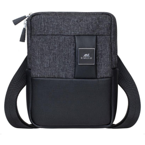 TABLET CASE CROSSBODY 8"/8810 BLACK MELANGE RIVACASE