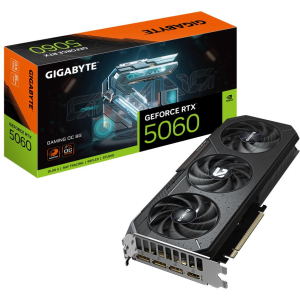 Graphics Card GIGABYTE NVIDIA GeForce RTX 5060 8 GB GDDR7 128 bit PCIE 5.0 16x GPU 2595 MHz Triple slot Fansink 1xHDMI 3xDisplayPort GV-N5060GAMINGOC-8GD
