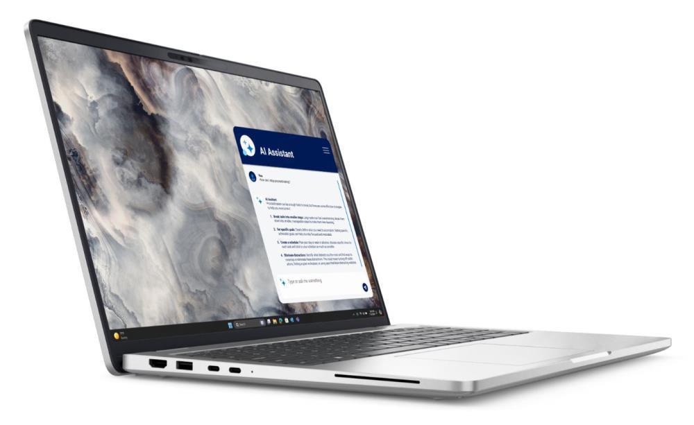 Notebook DELL Pro Plus Pro 16 Plus (PB16250) CPU Core Ultra u5-235U 2000 MHz CPU features vPro 16" RAM 16GB DDR5 5600 MHz SSD 512GB Integrated ARC graphics Integrated ENG Smart Card Reader Windows 11 Pro 1.84 kg BTO102_PB16250_EMEA - Image 3