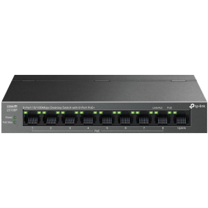 Switch TP-LINK LS109P Desktop/pedestal 9x10Base-T / 100Base-TX PoE+ ports 8 LS109P