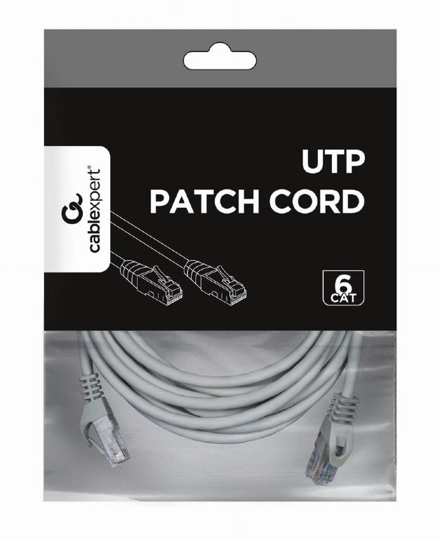 PATCH CABLE CAT6 UTP 5M/GREY PP6U-5M GEMBIRD - Image 2