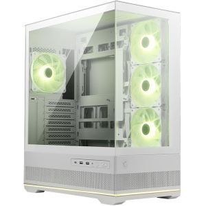 Case MSI MAG PANO 110R PZ / WHITE MidiTower Case product features Transparent panel Not included Colour Black MAGPANO110RPZWHITE
