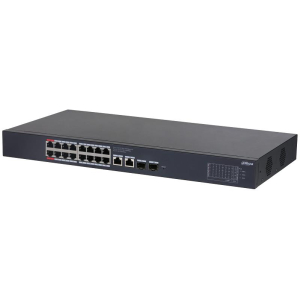 Switch DAHUA Desktop/pedestal Rack 16x10Base-T / 100Base-TX / 1000Base-T 2xSFP PoE ports 16 CS4220-16GT-240