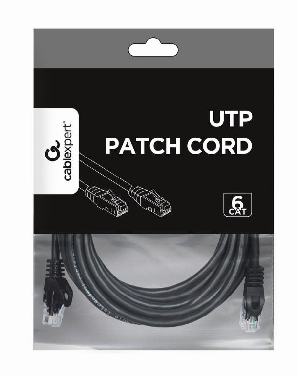 PATCH CABLE CAT6 UTP 5M/BLACK PP6U-5M/BK GEMBIRD - Image 2